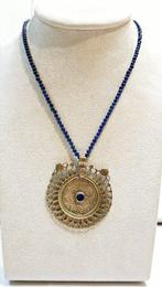 Zonder Minimumprijs - Ketting met hanger Zilver Lapis lazuli, Sieraden, Tassen en Uiterlijk, Antieke sieraden