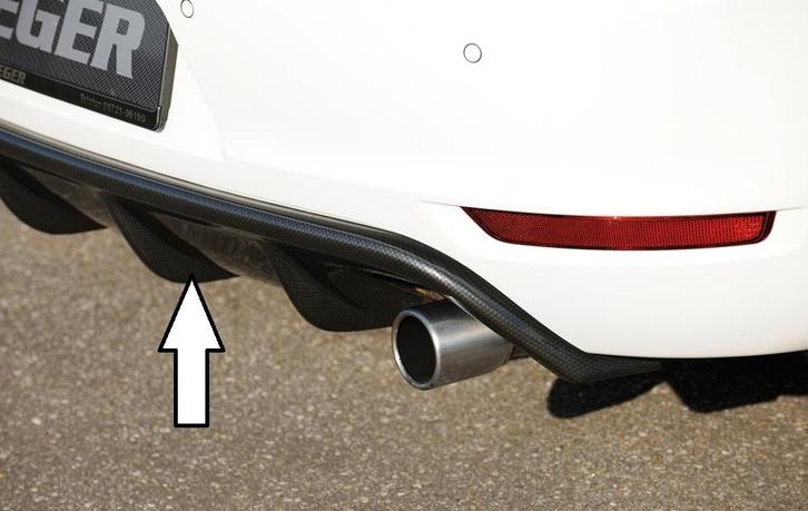 Rieger diffuser | Golf 6 GTI - 3-drs., 5-drs., Cabrio | stuk, Auto-onderdelen, Carrosserie en Plaatwerk, Nieuw, Volkswagen, Verzenden