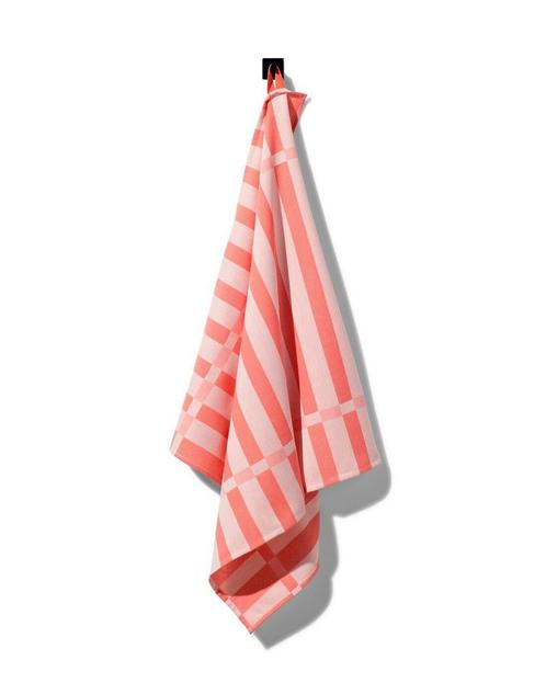 HEMA Theedoek 65x65 katoen koraal van €3.99 voor €2.39 sale, Hobby en Vrije tijd, Theezakjes, Verzenden