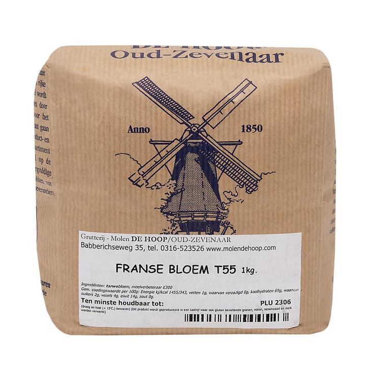 Molen de Hoop Franse Tarwebloem T55 1kg, Hobby en Vrije tijd, Taarten en Cupcakes maken, Nieuw, Verzenden