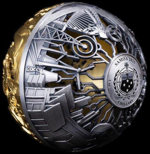 Samoa. 5 Dollars 2025 Nature and Technology Filigree, Postzegels en Munten, Munten | Europa | Niet-Euromunten