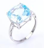 Zonder Minimumprijs - Ring - 14 karaat Witgoud Topaas, Sieraden, Tassen en Uiterlijk, Ringen, Nieuw