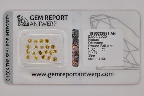 Zonder Minimumprijs - 20 pcs Diamant (Natuurlijk) - 1.02 ct, Sieraden, Tassen en Uiterlijk, Edelstenen