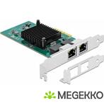 Delock 89021 PCI Express x4-kaart 2 x RJ45 Gigabit LAN, Verzenden, Nieuw