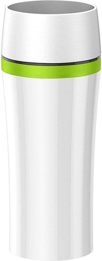 TRAVEL MUG FUN thermobeker 0.36 L. wit/groen, Antiek en Kunst, Antiek | Servies los, Verzenden