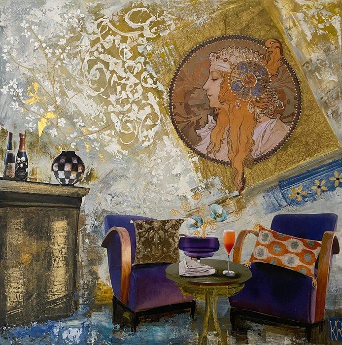 KR - For a touch of purple, Antiek en Kunst, Kunst | Schilderijen | Modern