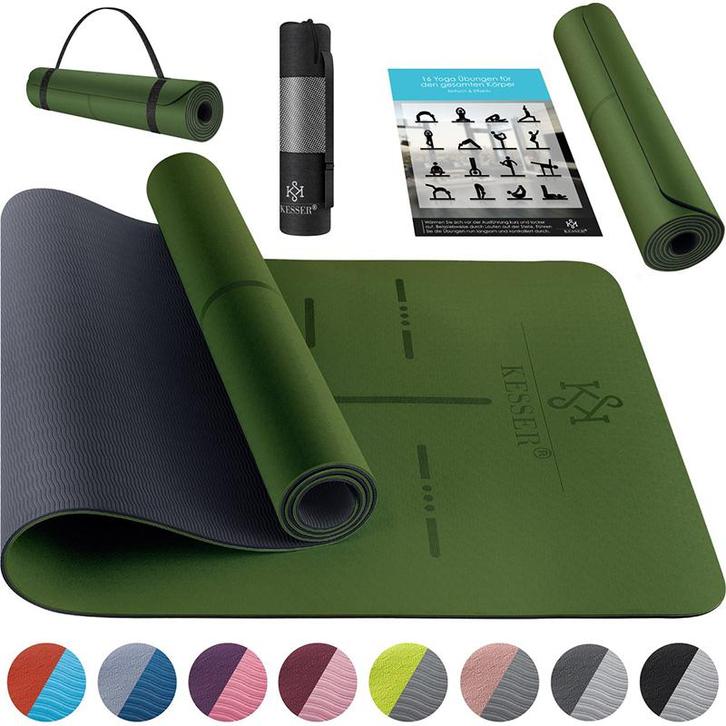 Yoga mat - 183x61cm - extra dikke turnmat / fitnessmat -, Sport en Fitness, Fitnessmaterialen, Verzenden