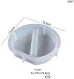 Siliconenmal platrond diagonaal 09 reageerbuis epoxy resin, Ophalen of Verzenden, Nieuw