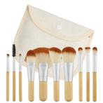 Make-up Brush Set Bamboo - 10pcs, Ophalen of Verzenden, Nieuw, Make-up