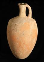 Amlash Terracotta Vaartuig met enkele hendel, Antiek en Kunst