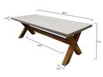 Norwich dining tuintafel betonlook 240x100xH77 cm, Ophalen of Verzenden, Nieuw