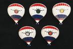 DAF ballon broches zilverkleur emaille (5x), Verzamelen, Speldjes, Pins en Buttons, Verzenden, Nieuw, Transport, Speldje of Pin