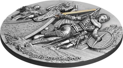 Niue. 5 Dollars 2021 Freydis Eiriksdottir Vikings 2 Oz, Postzegels en Munten, Munten | Europa | Niet-Euromunten