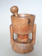 Ambachtelijke houten vijzel ca.1900 - Vijzel -, Antiek en Kunst