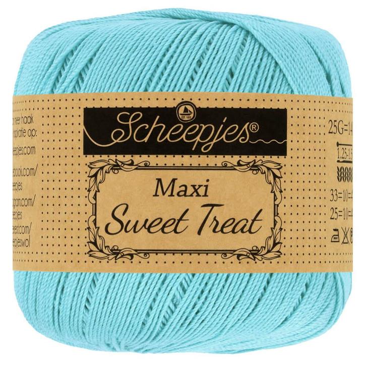 Scheepjes Maxi Sweet Treat - 397 Cyan, Hobby en Vrije tijd, Breien en Haken, Breien of Haken, Nieuw, Wol of Garen, Ophalen of Verzenden