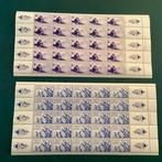 Duitse Rijk 1942 - Franse legioen op volledige bladen met, Gestempeld