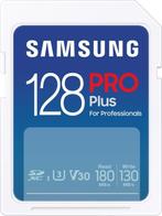 Samsung PRO Plus - SD Kaart - 180 &amp; 130 MB/s - 128 GB, Ophalen of Verzenden, Zo goed als nieuw