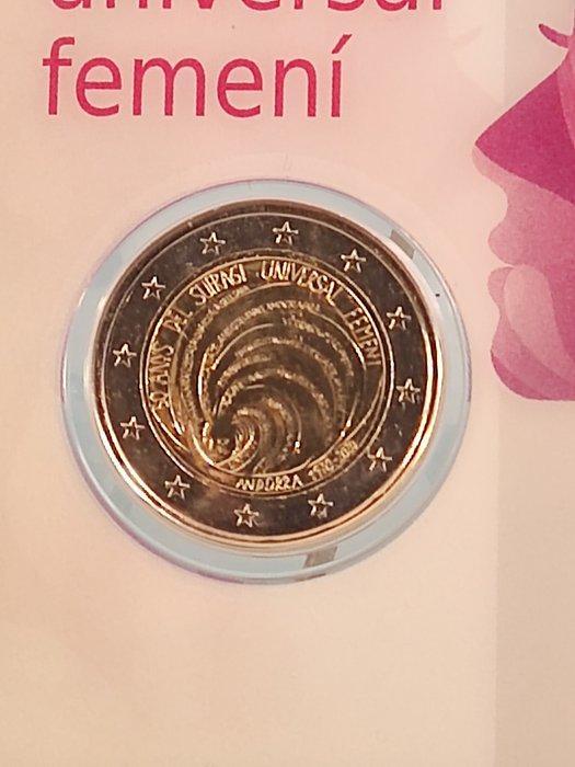 Andorra. 2 Euro 2020 Ibero-American Summit + 50 Years of, Postzegels en Munten, Munten | Europa | Euromunten