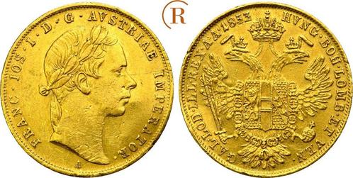 Dukat Wien 1853 A Habsburg: Franz Joseph I, 1848-1916:, Postzegels en Munten, Munten | Europa | Niet-Euromunten, Verzenden