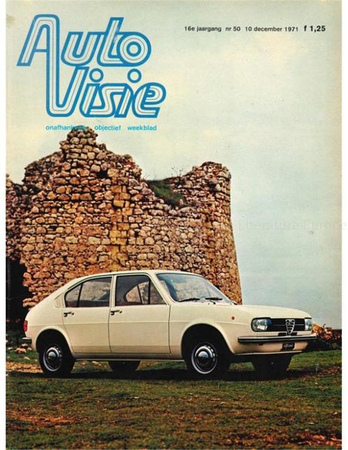 1971 AUTOVISIE MAGAZINE 50 NEDERLANDS, Boeken, Auto's | Folders en Tijdschriften
