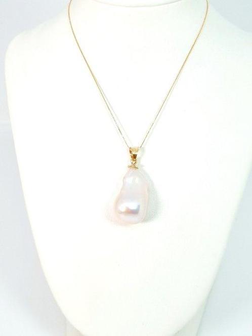 Zonder Minimumprijs - Hanger - 18 karaat Geel goud Parel, Sieraden, Tassen en Uiterlijk, Antieke sieraden