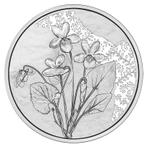 Oostenrijk 10 Euro Viooltje 2024 Zilver BU, Verzenden