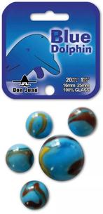 Blue Dolphin knikkers (21 stuks) | Don Juan -, Verzenden, Nieuw