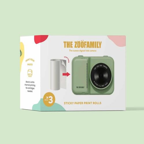 The Zoofamily - 3 sticky thermische rollen voor Zoo Print, Kinderen en Baby's, Speelgoed | Overig