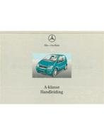 2000 MERCEDES BENZ A KLASSE INSTRUCTIEBOEKJE NEDERLANDS