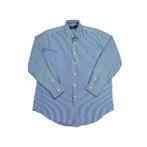 Vintage Ralph Lauren Yarmouth Blue White Striped maat L, Kleding | Heren, Overhemden, Ophalen of Verzenden, Zo goed als nieuw