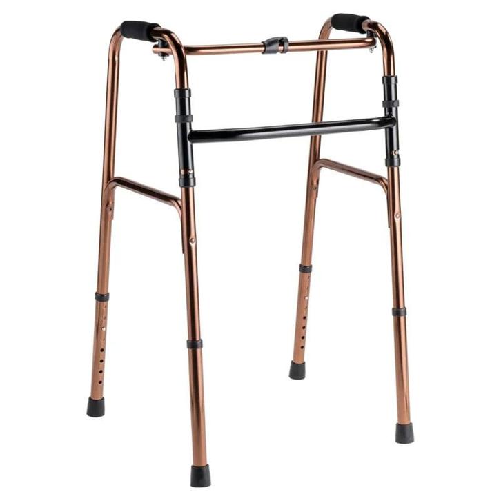 Lichtgewicht looprek Brons, inklapbaar. Met loopfunctie, Diversen, Verpleegmiddelen, Ophalen of Verzenden