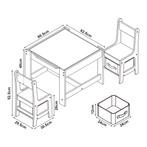 [en.casa] Kindertafel Irixoa met 2 stoelen meerkleurig, Kinderen en Baby's, Kinderkamer | Tafels en Stoelen, Verzenden, Nieuw