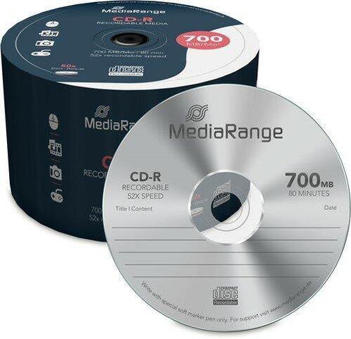 MediaRange CD-R 700 MB 50 stuks, Computers en Software, Beschrijfbare discs, Nieuw, Verzenden