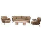 Hampton Biarritz stoel bank loungeset 4 delig amber 4, Tuin en Terras, Tuinsets en Loungesets, Ophalen of Verzenden, Nieuw