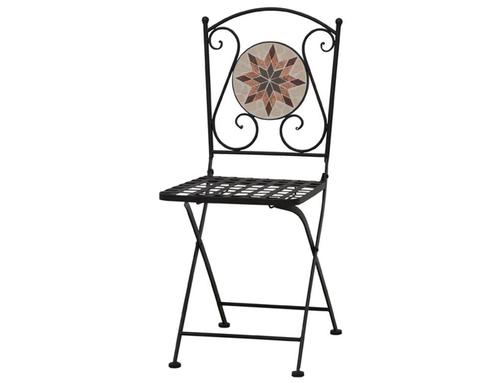 Siena Garden Stella klapstoel 37x36x90 cm keramiek, Tuin en Terras, Tuinstoelen, Ophalen of Verzenden