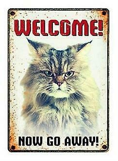 WAAKBORD BLIK GRUMPY CAT 21X15 CM, Dieren en Toebehoren, Katten-accessoires, Nieuw, Ophalen of Verzenden
