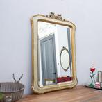 Spiegel- spiegel, op maat gemaakte lijst, gevormd, met bisel