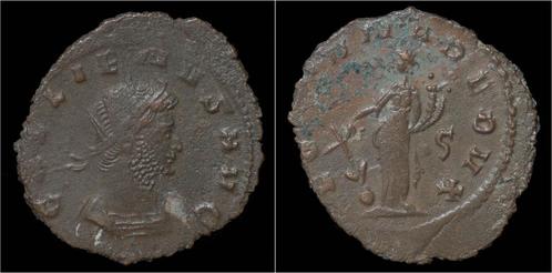 253-268ad Roman Gallienus billon antoninianus Fortuna sta..., Postzegels en Munten, Munten | Europa | Niet-Euromunten, Verzenden