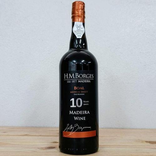 H.M. Borges 10 Years Old Boal - Madeira DOC - 3 Flessen, Verzamelen, Wijnen