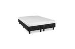 Boxspring Student Basic Zwart - 120x190 cm - Comfort Foam, Verzenden, Nieuw, Zwart, Modern