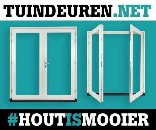 Houten tuindeuren - online offerte aanvragen, Doe-het-zelf en Verbouw, Deuren en Horren, Buitendeur, Nieuw, Glas, Hout