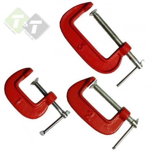 G-klem Set - Klem - Lijmklem - 3 Delig, Doe-het-zelf en Verbouw, Gereedschap | Handgereedschap, Nieuw, Ophalen of Verzenden