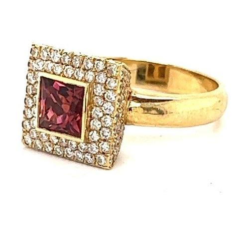 Cocktailring - 14 karaat Geel goud - 2.92ct. tw. Toermalijn, Sieraden, Tassen en Uiterlijk, Antieke sieraden