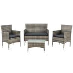 Loungeset Fort Myers - Grijs gemeleerd, Tuin en Terras, Verzenden, Nieuw