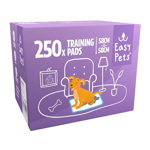 EasyPets Trainingspads 58 x 58 cm 250 stuks, Dieren en Toebehoren, Honden-accessoires, Nieuw, Verzenden