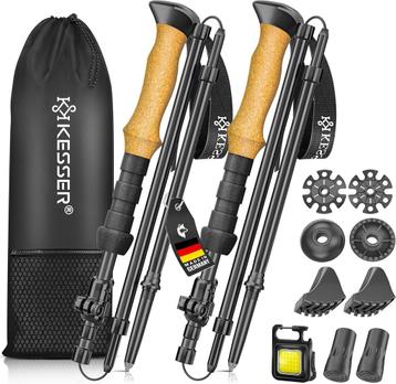 KESSER® Wandelstokken aluminium of carbon met kurkgreep | No beschikbaar voor biedingen