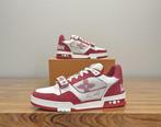 Louis Vuitton - LV Trainer Red White Monogram Denim -, Nieuw