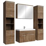 Badkamermeubel Set Paso XL 80 x 40 cm Bruin Eiken Badmeubel, Huis en Inrichting, Badkamer | Badkamermeubels, Verzenden, Nieuw