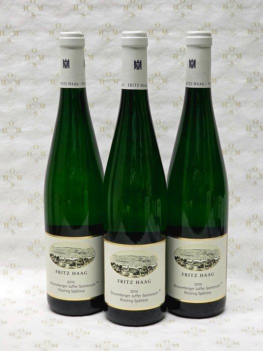 2010 Fritz Haag, OHMS labeled - Brauneberger Juffer, Verzamelen, Wijnen
