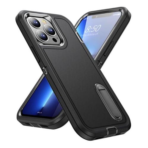 iPhone 8 Plus Armor Hoesje met Kickstand - Shockproof Cover, Telecommunicatie, Mobiele telefoons | Hoesjes en Frontjes | Apple iPhone